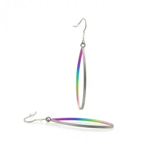Pear Shaped Rainbow Drop & Dangle Earrings